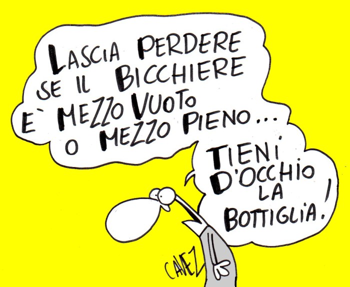 il bicchiere mezzo vuoto